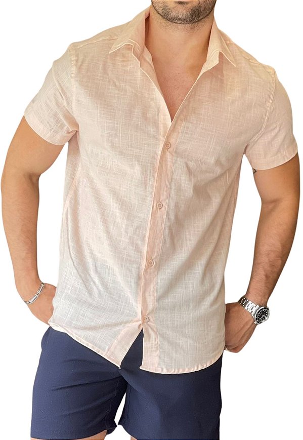Camisa Lisa Rosa Adoro Bazar Eos
