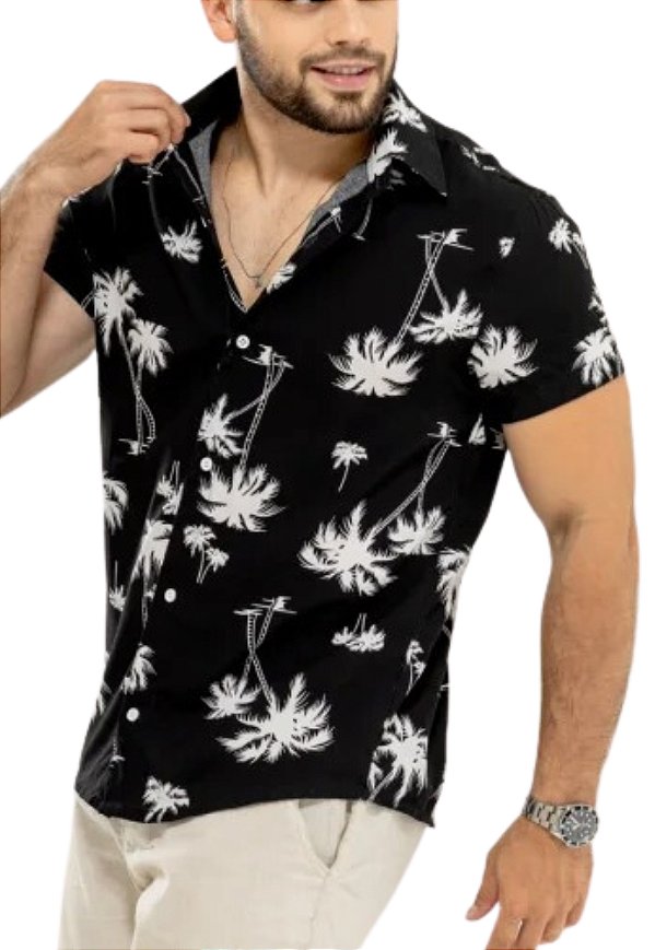 Camisa Estampada Viscose Yueh