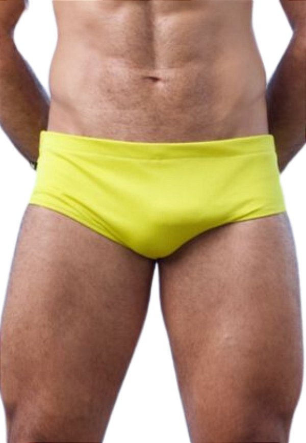 Sunga Slim Canelada Amarela Gama