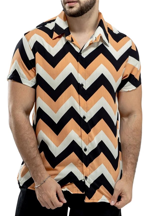 Camisa Viscolinho Estampada Giu