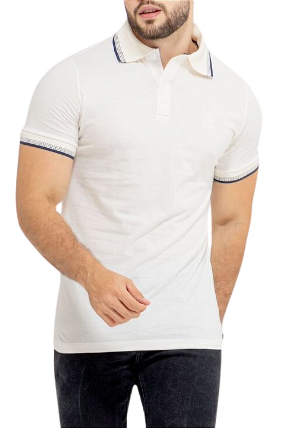 Polo Algodão Clássica Branca Lyle