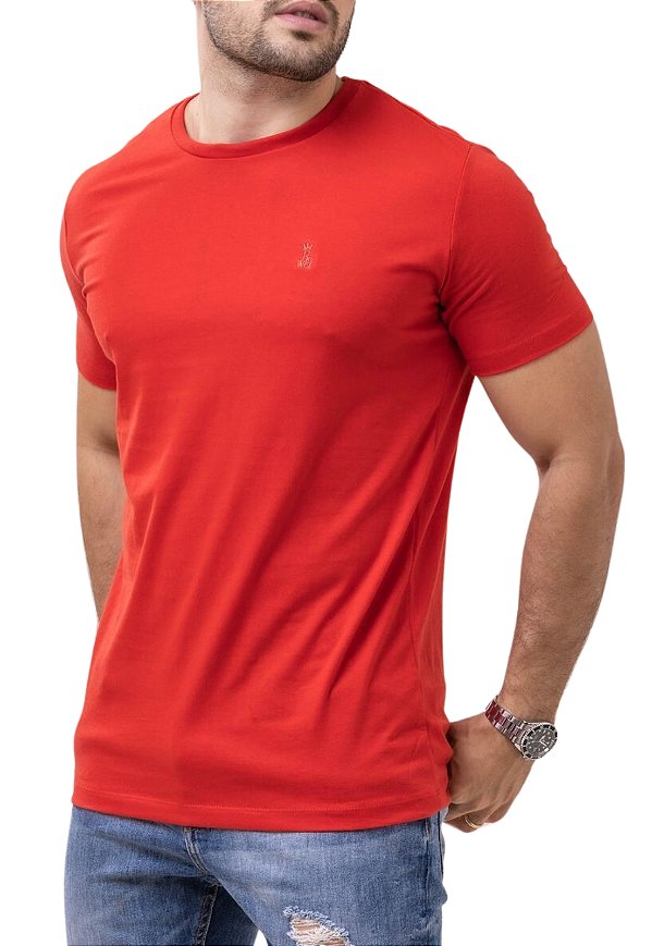 Camiseta Algodão Basic Vermelha