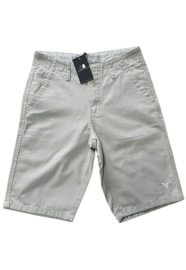 Bermuda Chino Cinza Claro Pietro