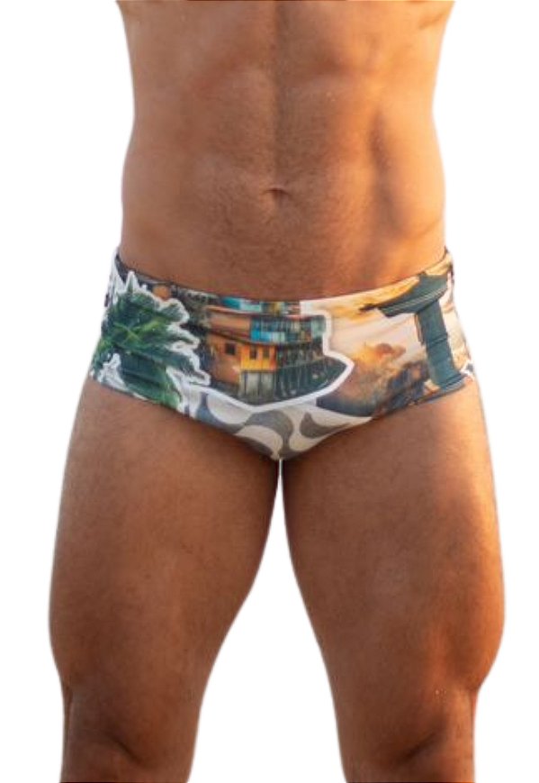 Sunga Slim Estampada Rio