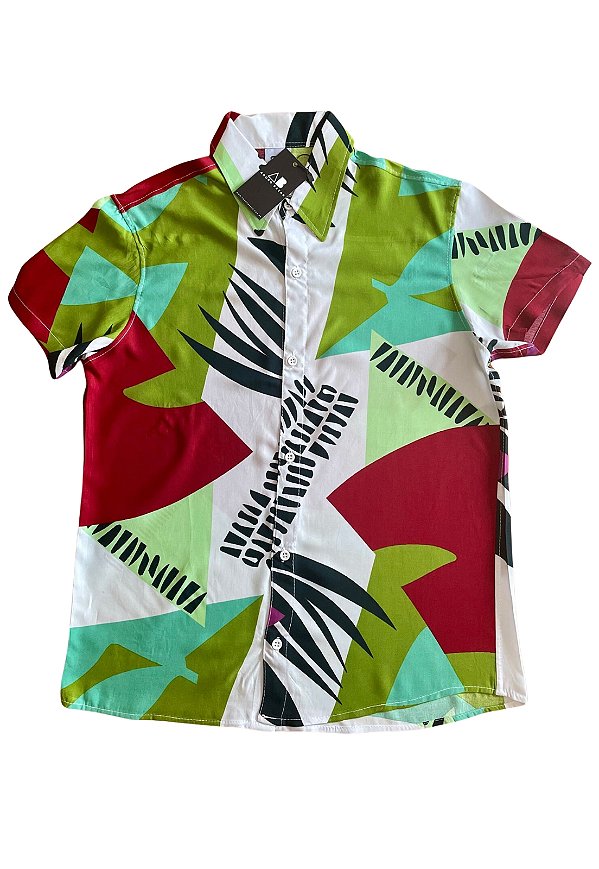Camisa Estampada Viscose Kalis