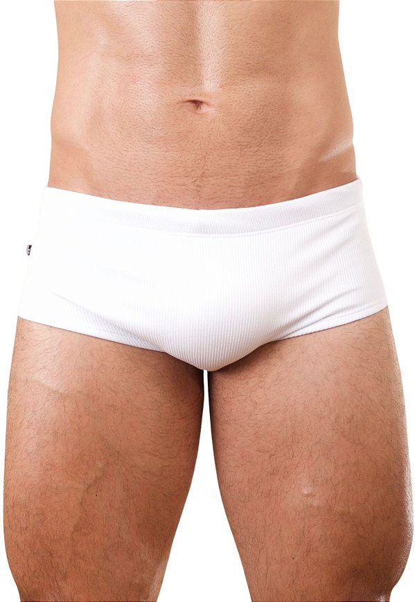 Sunga Slim Canelada Branca Herta