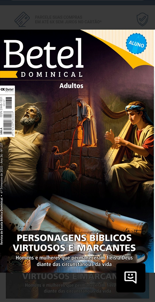 Revista Betel Dominical Adulto Aluno 4º Tri 2025