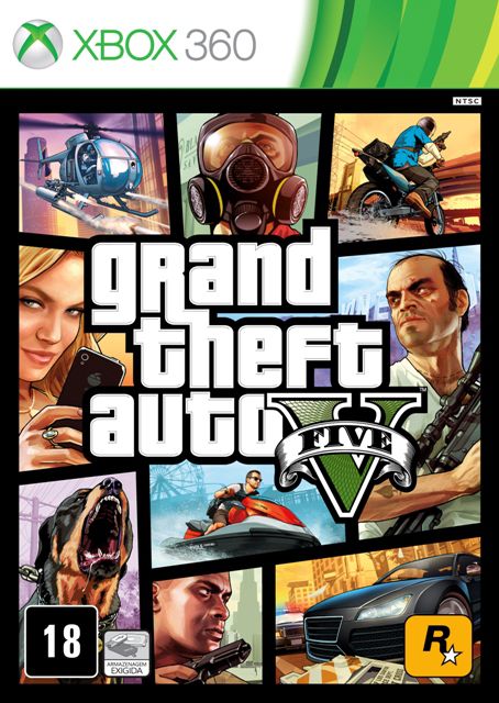 Grand Theft Auto V GTA Xbox 360 - Mídia Física