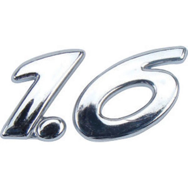 Emblema Letreiro Peugeot 1.6 Cromado