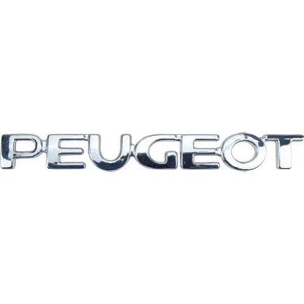 Emblema Letreiro Peugeot Cromado