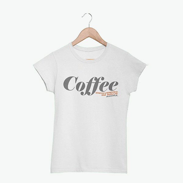 Camiseta Coffee Branca FEMININA