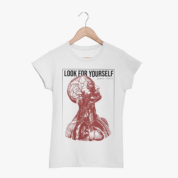 Camiseta Look For Yourself Branca FEMININA