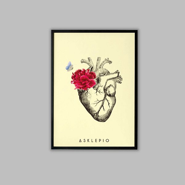 Quadro Heart Vera Com Moldura