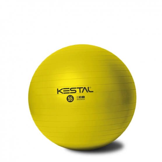 Bola de Pilates Amarela 55cm Kestal KSF014-AM-55