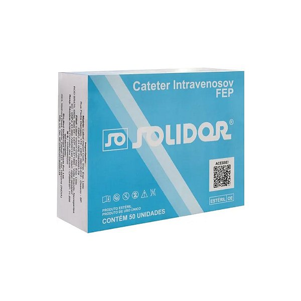 Cateter Intravenoso FEP (CX 50UN) - Solidor