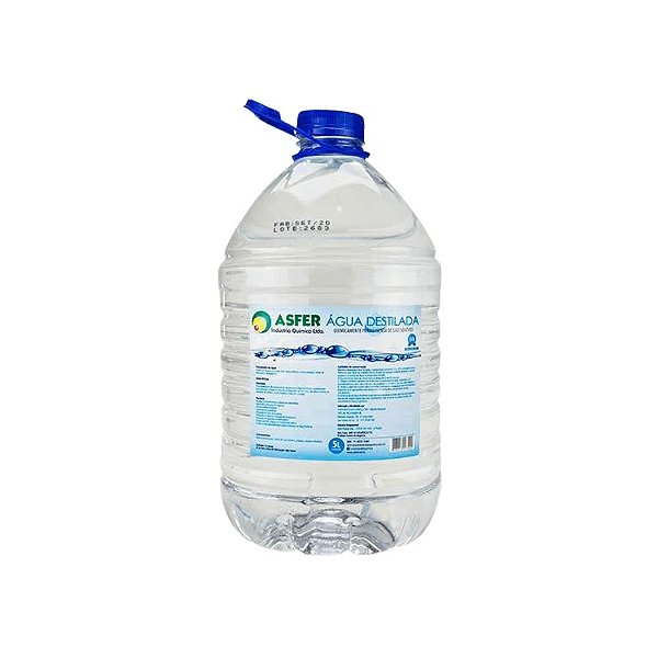 Água Destilada para Autoclave 5L - Asfer