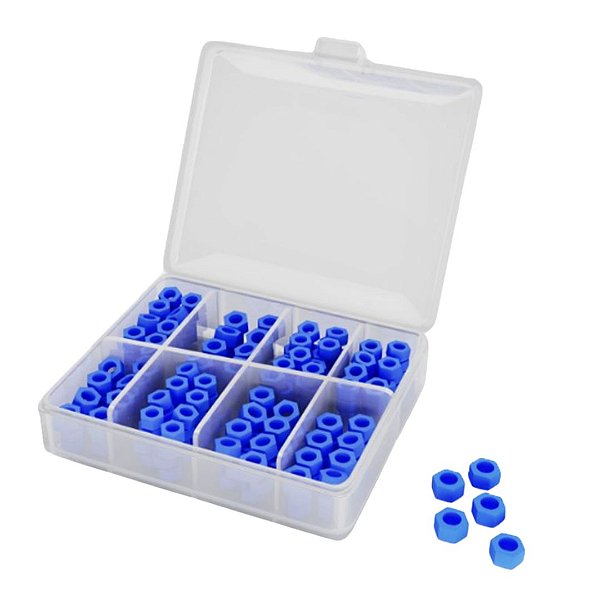 Marcador De Instrumental Silicone Azul Estojo com 60 Unidades - Maquira