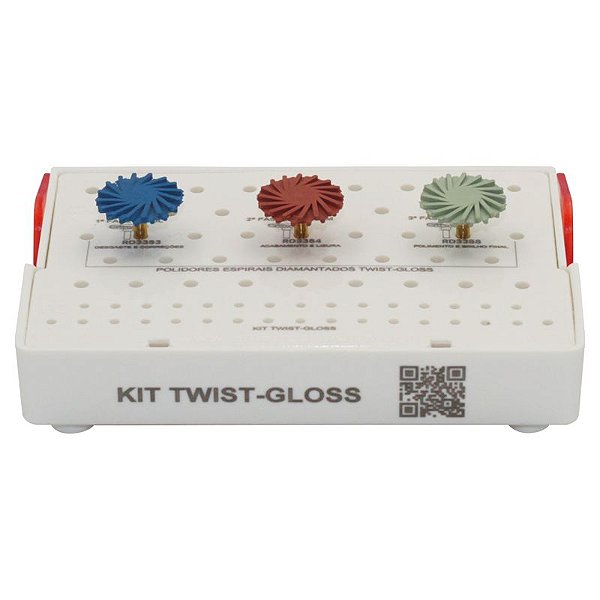 Kit Completo para Polimento de Resina Twist-Gloss CA - AMERICAN BURRS