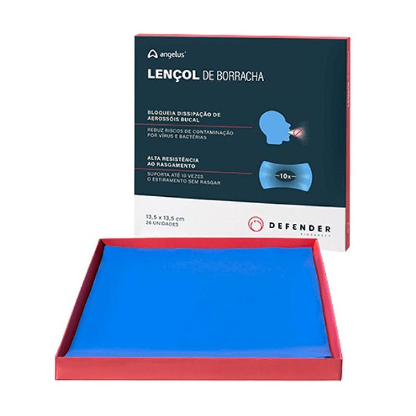 Lençol de Borracha Defender 13,5cm com  26 Unidades - Angelus