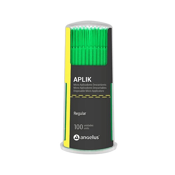 Aplicador Microbrush Aplik Regular Verde - Angelus