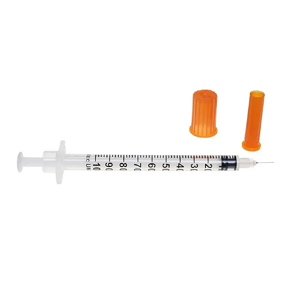 Seringa para Insulina 1ml com Agulha 13x0,45mm (UN) - Solidor