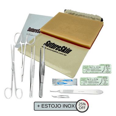 Kit SutureSkin Master Plus com Estojo Inox