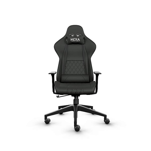 Cadeira Hexa Gaming Chair com Acessório Lombar Preta