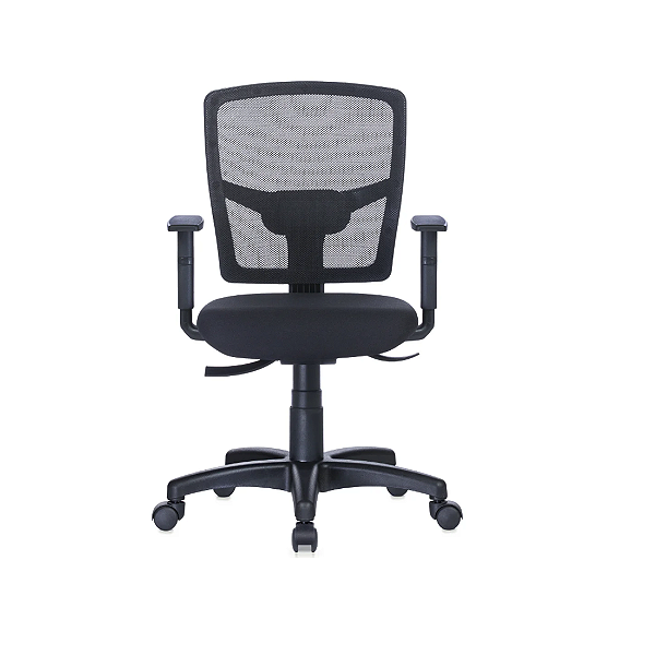 Cadeira Eco back Encosto em Tela Braço Polo Regulável Mec. Back-Systen Rodízios em Nylon