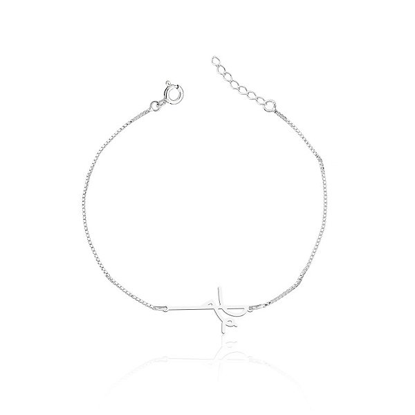 Pulseira Fé Prata 925