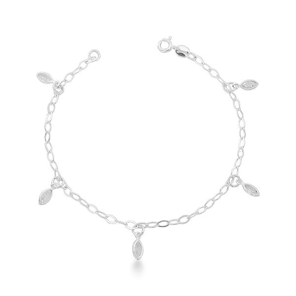 Pulseira Cristal Bianca Prata 925