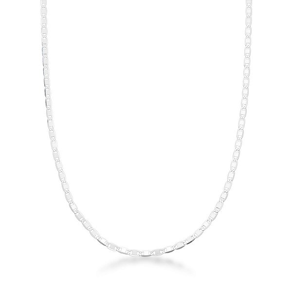 Corrente Piastrine 2mm Prata 925
