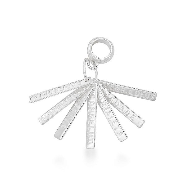 Berloque Plaquinhas Dizeres Prata 925