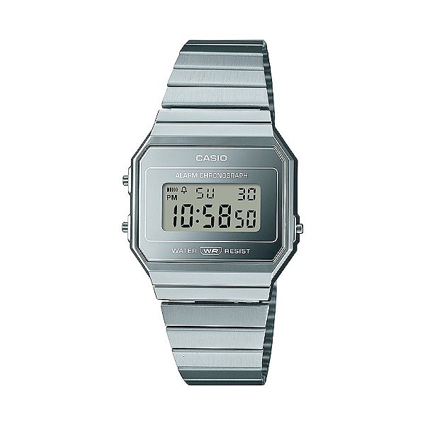Relógio Casio Vintage A700WEV-7ADF Prata Ultrafino
