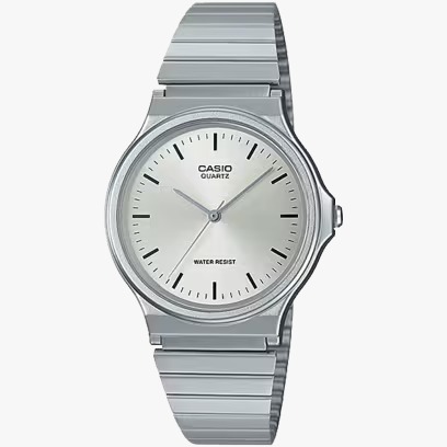 Relógio Casio Vintage MQ-24D-7EDF Prata Minimalista