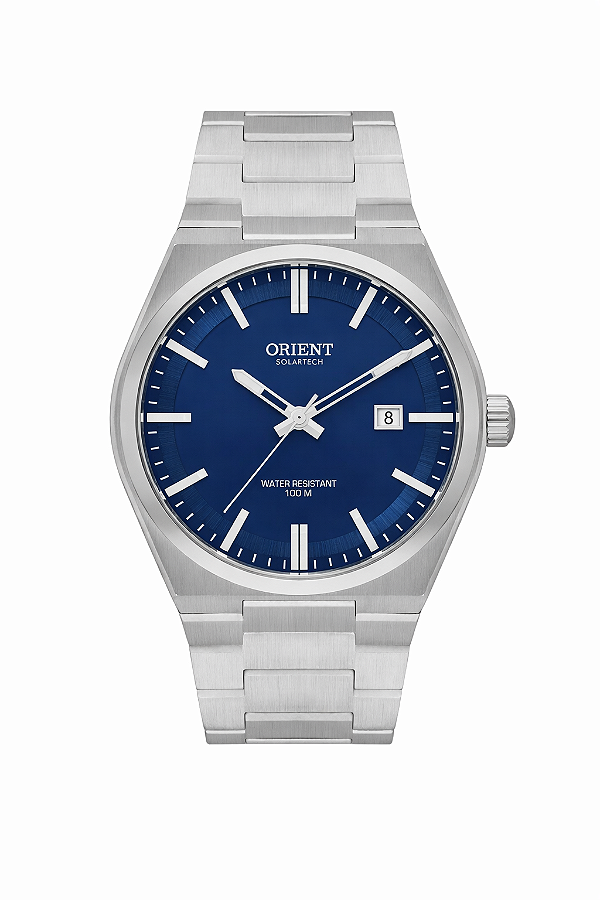 Relógio Orient Prx Masculino Prata Fundo Azul Clássico Aço MBSS1493 D1SX Original
