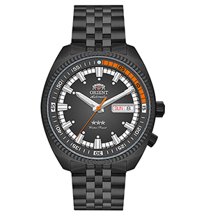 Relógio Orient Masculino Automático Heritage King Diver  40 mm Aço Preto Vidro Safira YN6PP028 G1GX