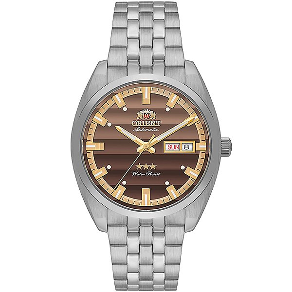 Relógio Orient Masculino Automático YN6SS019 Heritage Persiana Sunset Entardecer Dia e Data Original
