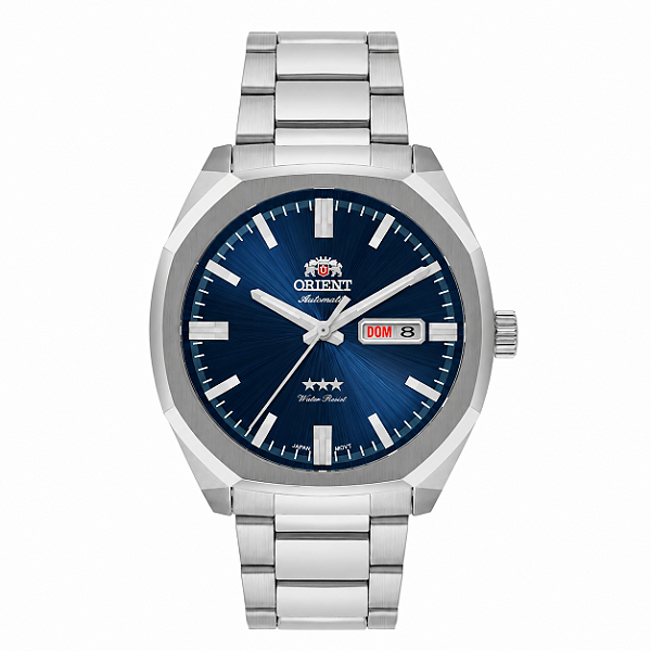 Relógio Orient NH3SS008 D1SX Automático 3 Estrelas Azul 42mm