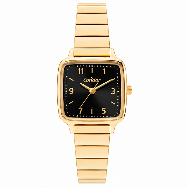 Relógio Condor CO2035NCX4P Feminino Dourado Fundo Preto