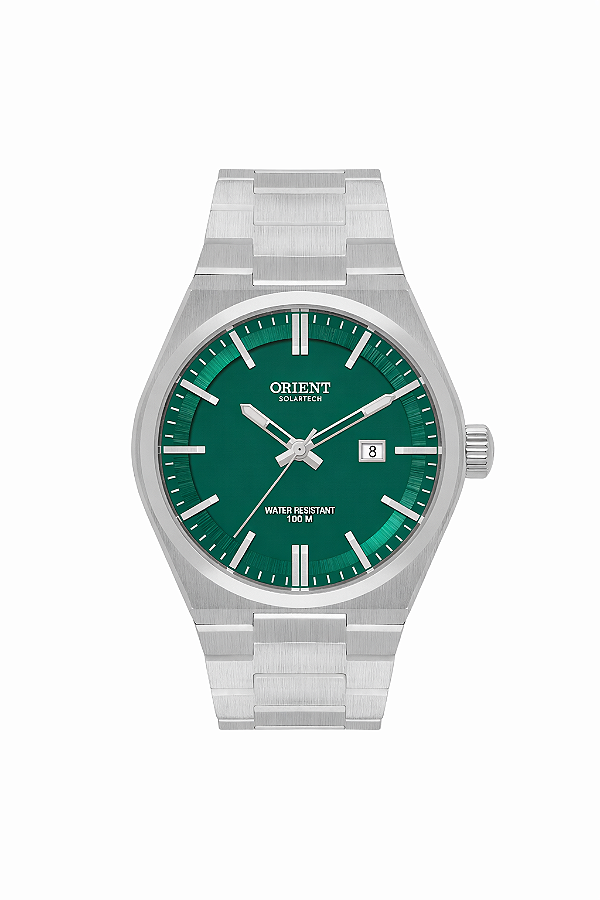 Relógio Orient Prx Masculino Prata Fundo Verde Clássico Aço MBSS1493 E1SX Original