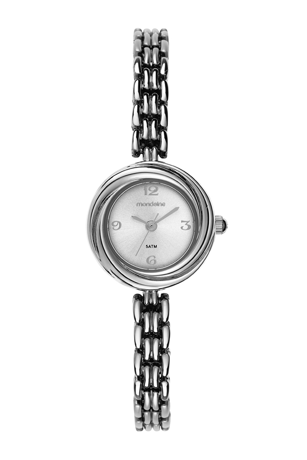 Relógio Mondaine Feminino Analógico Pequeno Delicado Aço Prata 99857L0MVNM2