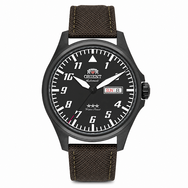 Relógio Orient Masculino Automático Sport Air Aviador Preto YN6PN010 P2EX