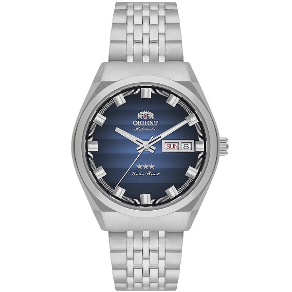 Relógio Orient Masculino Heritage Automático Safira 38,5mm Aço Azul YN6SS014 D1SX
