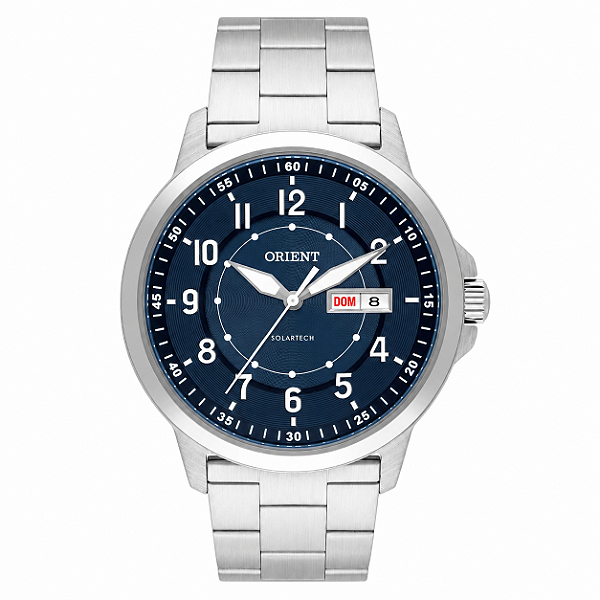 Relógio Orient Masculino SolarTech Aço Inox 42mm MBSS1508D2SX