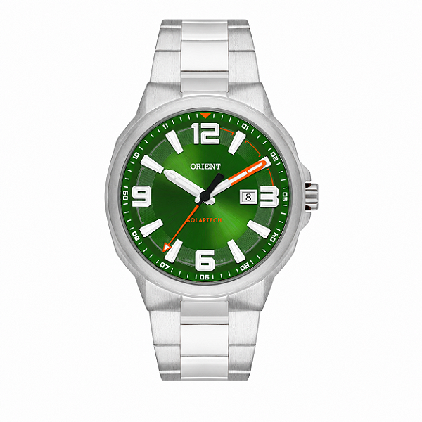 Relógio Orient MBSS1510E2SX Solar Aço Verde 43mm