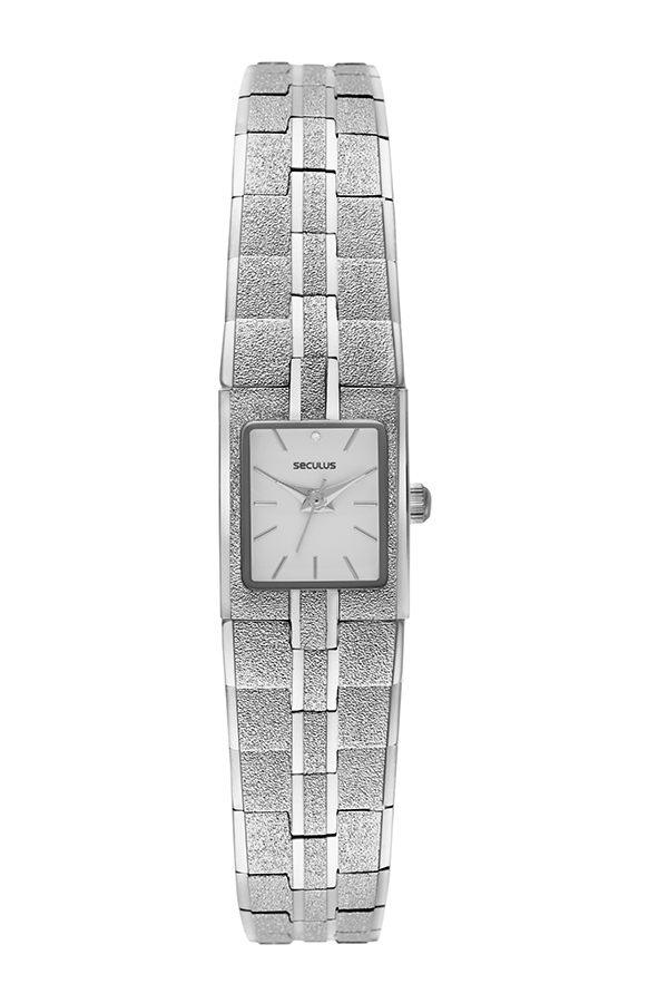 Relógio Seculus Feminino Mini Prateado Estilo Bracelete 16mm 39000L0SVNB2