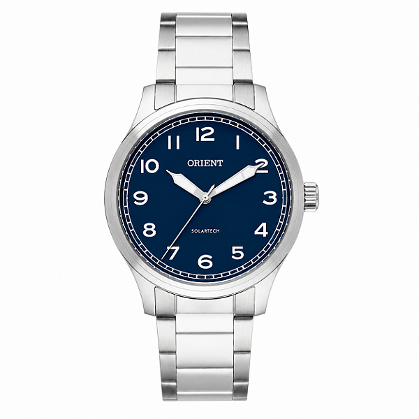 Relógio Orient Solartech MBSS0018D2SX Fundo Azul 39,5mm