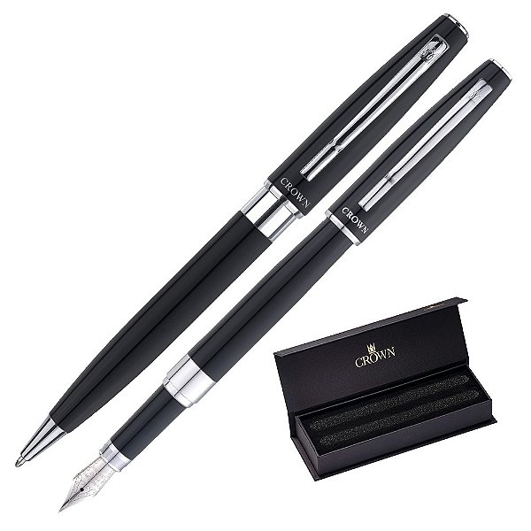 Kit Barcelona Esfero + Tinteiro - Preta