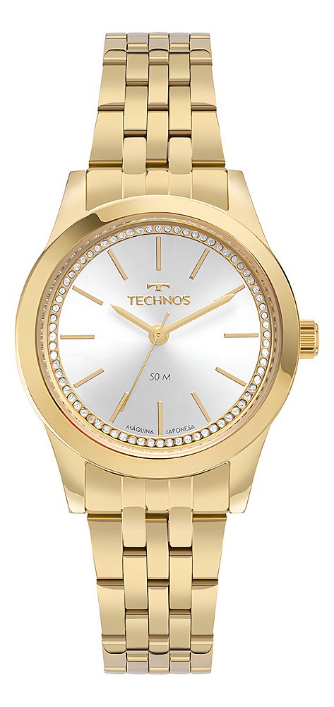 Relógio Technos 2035MZS1K Feminino Dourado Caixa 30mm
