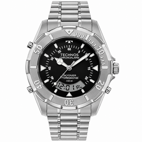 Relógio Technos Skydiver Masculino WT2050AEN/1P Fundo Preto